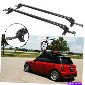 [tLA ~jN[p[nb`obN43.3 "gbv[tbNNXo[וLAtLAt For Mini Cooper Hatchback 43.3" Top Roof Rack Cross Bar Luggage Carrier w/ Lock