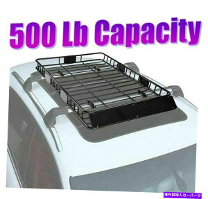 [tLA 500|h64 ''jo[T[tbNݕSUVgbvוLAoXPbgz_[ 500 lbs 64'' Universal Roof Rack Cargo SUV Top Luggage Carrier Basket Holder