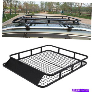 [tLA jo[TJ[S[toXPbgLAbNSUVI[ggbvו[s Universal Cargo Roof Basket Carrier Rack SUV Auto Top Luggage Storage Traveling