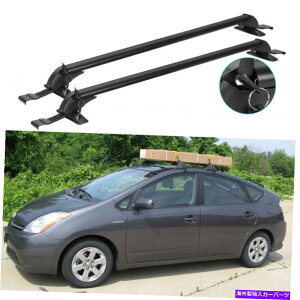 [tLA g^vEX2002-2021[tbNNXo[43.3 "וLAubN +bN For Toyota Prius 2002-2021 Roof Rack Cross Bar 43.3" Luggage Carrier Black +Lock