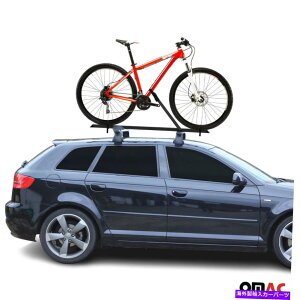 [tLA ]ԃLA[t}EgubNALU]ԃbNTCNOJ[gbNSUV Bike Carrier Roof Mount Black Alu Bicycle Rack Cycling Car Truck SUV