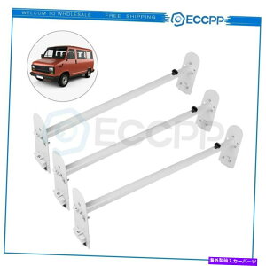 [tLA 3o[o[tb_[bNwr[f[eB[X`[zCgLA750lb[o 3 Bar Van Roof Ladder Rack Heavy Duty Steel White Carrier 750lb Removeable