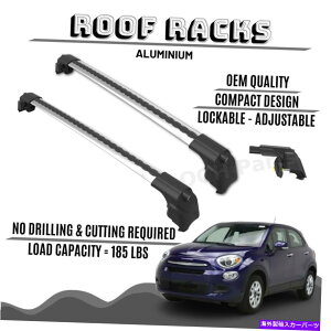 [tLA tBAbg500Xi2016-2019jfp̃A~jE[tbNo[NXo[bNbN ALUMINIUM ROOF RACK BAR CROSS BARS RACK FOR FIAT 500X (2016-2019) MODELS