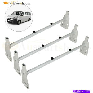 ルーフキャリア フォードE-350スーパーデューティ6.8L GMC Savana 3500 4.8Lの3バーバンルーフラダーラック 3 Bar Van Roof Ladder Rack For Ford E-350 Super Duty 6.8L GMC Savana 3500 4.8L