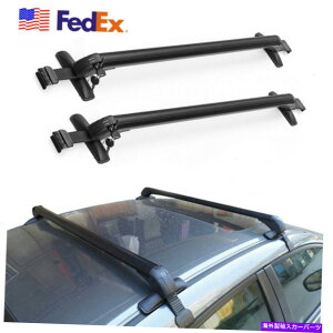 [tLA USADA~jEԉI[o[wbhוLAbN[o[1yA USA Ship Aluminium Alloy Car Roof Overhead Luggage Carrier Rack Rail Bars 1 Pair