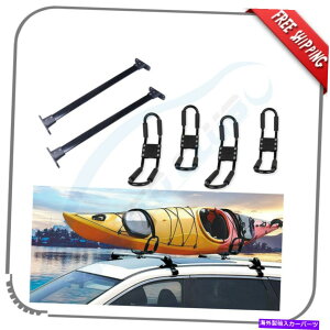 [tLA 2005-2012YpXt@C_[[tbNNXo[Vo[+JbN{[hbN Fits 2005-2012 Nissan Pathfinder Roof Rack Cross Bars Silver+Kayak Board Rack