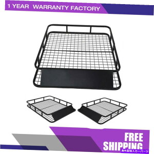 [tLA SUVgbvוLAoXPbgz_[p̃jo[T[tbNGNXeVJ[S Universal Roof Rack Extension Cargo for SUV Top Luggage Carrier Basket Holder