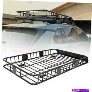 [tLA 500|h64 ''jo[T[tbNݕSUVgbvוLAoXPbgz_[ 500 lbs 64'' Universal Roof Rack Cargo SUV Top Luggage Carrier Basket Holder