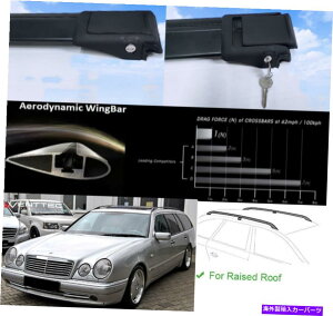 [tLA ZfXxcENXS210/W210S1996-2002[tbNNXo[ubNp For Mercedes-Benz E-Class S210/W210 Wagon 1996-2002 Roof Rack Cross Bars Black