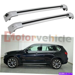 [tLA BMW X5 F15 2014-2018 SILVER CROSS BARS[tbN[A`̂߂̕č US Stock For BMW X5 F15 2014-2018 Silver Cross Bars Roof Rack Rails Anti-Theft
