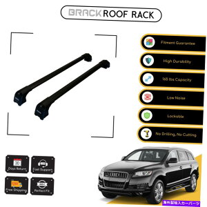 [tLA AEfBQ7 2006-2015ubNpubN[tbNווLANXo[ BRACK Roof Rack Luggage Carrier Cross Bars For Audi Q7 2006 - 2015 Black