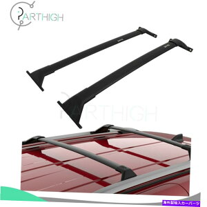 [tLA 2016N2019Ñg^RAV4̃[tbNNXo[ubNJ[SוLA Roof Rack Cross Bar Black Cargo Luggage Carrier For 2016-2019 Toyota RAV4