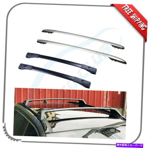 [tLA 4PCSK2013-2018g^RAV4 4DR[tbNNXo[+[tTCh[A~jE 4Pcs Fits 2013-2018 Toyota RAV4 4Dr Roof Rack Cross Bar+Roof Side Rail Aluminum