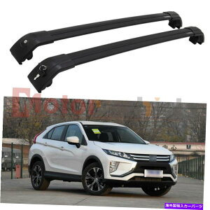 ���[�t�L�����A 2018-2022�̕č��݌�Mitsubishi Eclipse Cross Black Cross Bars���[�t���b�N���[�� US Stock For 2018-2022 Mitsubishi Eclipse Cross Black Cross Bars Roof Rack Rails