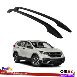 [tLA z_CR-V 2018-2022̂߂̃gbv[tbNTCh[Alu Black Top Roof Rack Side Rails Bars Alu Black For Honda CR-V 2018-2022