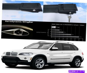 [tLA [tbNNXo[ݕ^Ǝ҃ubNZbgBMW X5 E70 2007-2013ɓK܂ Roof Rack Cross Bars Cargo Carrier Black Set Fits BMW X5 E70 2007-2013