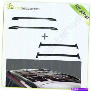 [tLA 2008-2013g^nC_[J[SuN[tbNNXo[וLA For 2008-2013 Toyota Highlander Cargo blk Roof Rack Cross Bar Luggage Carrier