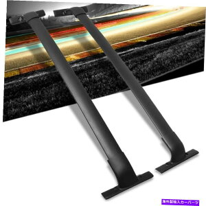 [tLA 15-18[m̂߂̍A~jE{gI{gI{g[tbN[NXo[ Black Aluminum Bolt-On Bolt-On Top Roof Rack Rail Cross Bar For 15-18 Murano