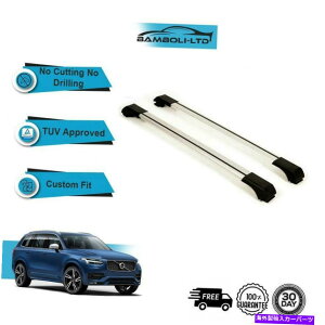 ���[�t�L�����A �t�B�b�g�{���{XC90 2015-Up���[�t���b�N�N���X�o�[���[��ALU�O���[�Z�b�g Fits VOLVO XC90 2015-UP Roof Rack Cross Bars Rails Alu GREY SET�y���s�A���i�z