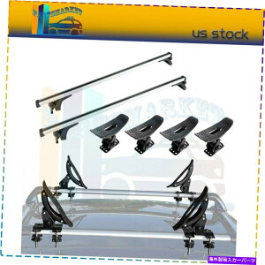 [tLA pbP[W[tbNNXo[Vo[pݕ50 "jo[T +bNJbNZbg Package Roof Rack Cross Bars cargo For Silver 50" Universal + rack kayak Set