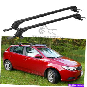 [tLA Kia Forte 43.3 "[tbNI[o[wbhTCh[o[וLAA~jE For Kia Forte 43.3" Roof Rack Overhead Side Rails Bars Luggage Carrier Aluminium