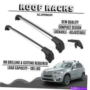 [tLA BMW X5p̃bN\ȃA~jE[tbNo[NXo[bNB 2014-2018f LOCKABLE ALUMINIUM ROOF RACK BAR CROSS BARS RACK FOR BMW X5. 2014-2018 MODELS