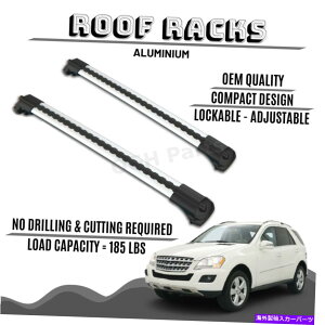 [tLA ZfXxcML-NXW164̃A~jE[tbNo[NXo[i2005-2011j ALUMINIUM ROOF RACK BAR CROSS BARS FOR MERCEDES BENZ ML- CLASS W164 (2005-2011)