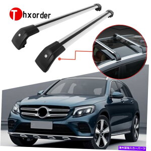 [tLA [tbNTCh[Vo[NXo[ZfXxcGLC X253 2016-2021 Roof Rack Side Rails Silver Cross Bars Fit for Mercedes-Benz GLC X253 2016-2021