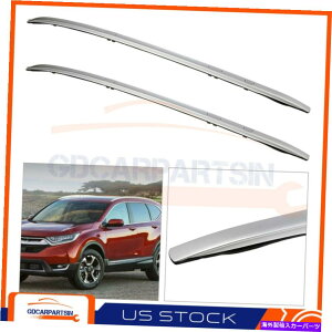 [tLA 2017N2018Nz_CRV CR-V[tbN[tTCh[Vo[J[SA~jEo[ For 2017 2018 Honda CRV CR-V Roof Rack Roof Side Rails Silver Cargo Aluminum Bar