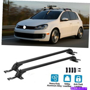 ルーフキャリア vw mk4 mk5 mk6 mk7 car topルーフラッククロスバー43.3 "荷物キャリアw/ lock For VW MK4 MK5 MK6 MK7 Car Top Roof Rack Cross Bar 43.3" Luggage Carrier w/ Lock
