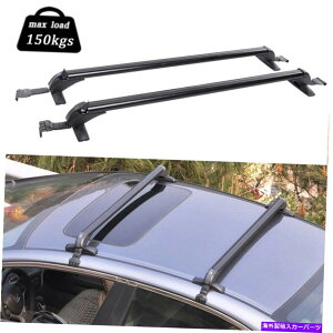 [tLA jo[T43.3 "A~jEJ[gbv[tbNNXo[וLA}bNX150kg Universal 43.3" Aluminum Car Top Roof Rack Cross Bars Luggage Carrier Max 150KG