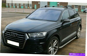 [tLA AEfBQ7 2015-2021p̍[tbNNXo[ Black Roof Rack Cross Bars for Audi Q7 2015-2021