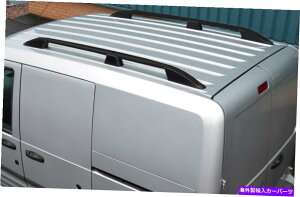 [tLA L2H1tH[hgWbgRlNg02-12ɍA~jE[tbN[TCho[ Black Aluminium Roof Rack Rails Side Bars To Fit L2H1 Ford Transit Connect 02-12