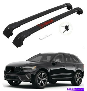 [tLA 2pubNtH[{{XC60 2P black for Volvo XC60 2018-2022 Roof Rack Rail Cross bar luggage cargo carrier