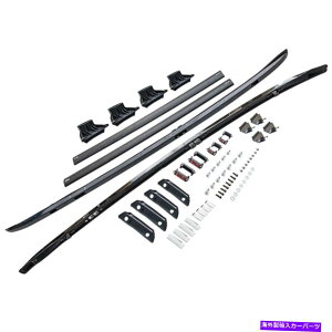 [tLA z_CRVp̍A~jE\ȃ[tbNTCh[NXo[Lbg17-20 Black Aluminum Adjustable Roof Rack Side Rail Cross Bar Kit for Honda CRV 17-20