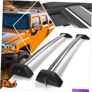 [tLA 06-10pn}[H3/H3T OEX^CA~jE[tbNNXo[o[W[ubN For 06-10 Hummer H3/H3T OE Style Aluminum Roof Rack Crossbar Baggage Rail Black