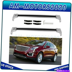 [tLA 2017-2020̃LfbNXT5[tbNNXo[LAubNA~jEJ[Lbg For 2017-2020 Cadillac XT5 Roof Rack Cross Bars Carrier black Aluminum Car Kit
