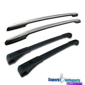 [tLA 2013-2017g^RAV4\ȃA~jEt[tbNubNNXo[ Fits 2013-2017 Toyota RAV4 Adjustable Aluminum Full Roof Rack Black Cross Bar