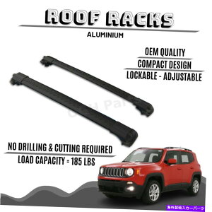 [tLA Jeep Renegade 2015-2019p̓h~fUCbN\ȃA~jE[tbNbNo[ ANTI-THEFT DESIGN LOCKABLE ALUMINIUM ROOF RACK BAR FOR JEEP RENEGADE 2015-2019