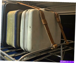 [tLA ṽ[tbNXgbv /^C_EBtHNX[QVW /̑̎ԗB WHITE Leather Roof Rack Straps / Tie Downs. Volkswagen VW / Other Vehicle.