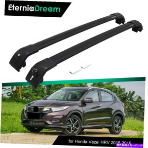 [tLA z_x[HRV 2016-2023וubNɓKNXo[[t[bN Cross Bar Roof Rail Rack Fit for Honda Vezel HRV 2016-2023 Baggage Black