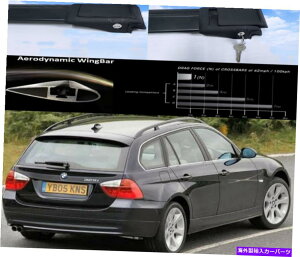 [tLA [tbNNXo[ubNZbgtBbgBMW 3V[YE91cA[2005-2012 Roof Rack Cross Bars Black Set Fits BMW 3 Series E91 Touring 2005-2012