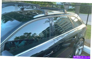 [tLA AEfBA4 2008-2015[tbNNXo[gbvNX[AluubNZbg Fits Audi A4 2008-2015 Roof Rack Cross Bars Top Cross Rails Alu BLACK SET