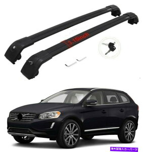 [tLA 2pubNtH[{{XC60 2P black for Volvo XC60 2010-2017 Roof Rack Rail Cross bar luggage cargo carrier