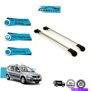 ���[�t�L�����A �_�V�A���[�K��MCV 2014-Up���[�t���b�N�N���X�o�[���[��Alu�O���[�Z�b�g�ɓK������ Fits DACIA LOGAN MCV 2014-UP Roof Rack Cross Bars Rails Alu GREY SET�y���s�A���i�z