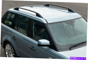 [tLA W[o[X|[cɍ킹ăZbgꂽA~jE[tbN[TCho[i2005-13j Black Aluminium Roof Rack Rails Side Bars Set To Fit Range Rover Sport (2005-13)