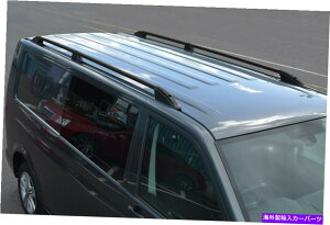 [tLA L2H1tHNX[QT6gX|[^[i2016+jɍ[tbN[TCho[ Black Roof Rack Rails Side Bars To Fit L2H1 Volkswagen T6 Transporter (2016+)