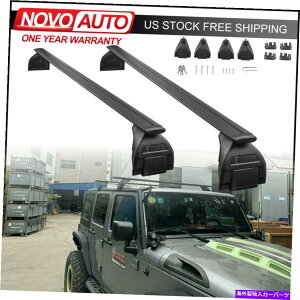 [tLA {bNXi2j2007-21W[vO[JK 2018-2021 JL̉ו[tbNNXo[ Box(2) Luggage Roof Rack Cross Bars For 2007-21 Jeep Wrangler JK 2018-2021 JL