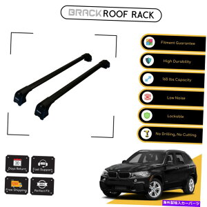 ルーフキャリア BMW X5 F15 2014-2018 Black用ブラックルーフラック荷物キャリアクロスバー BRACK Roof Rack Luggage Carrier Cross Bars For Bmw X5 F15 2014 - 2018 Black