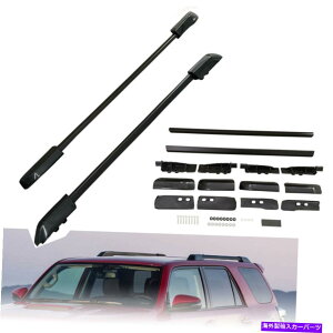[tLA 2PCSg^̃ubNTCh[tbN[4runner 2022A~jEוUSD 2Pcs Black Side Roof Rack Rail for Toyota 4Runner 2022 Aluminum Baggage US Ship